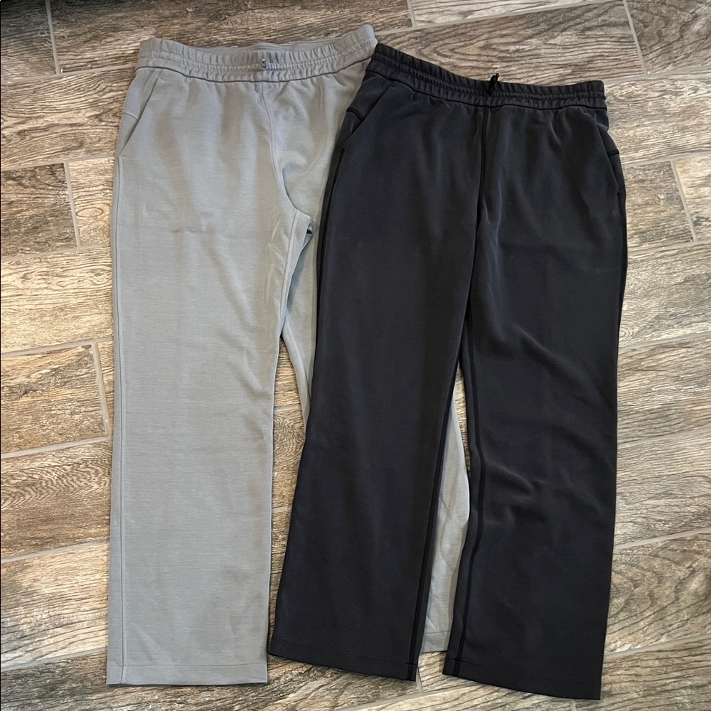 Lululemon Softstreme high rise pant regular 10 black rhino gray bundle of 2